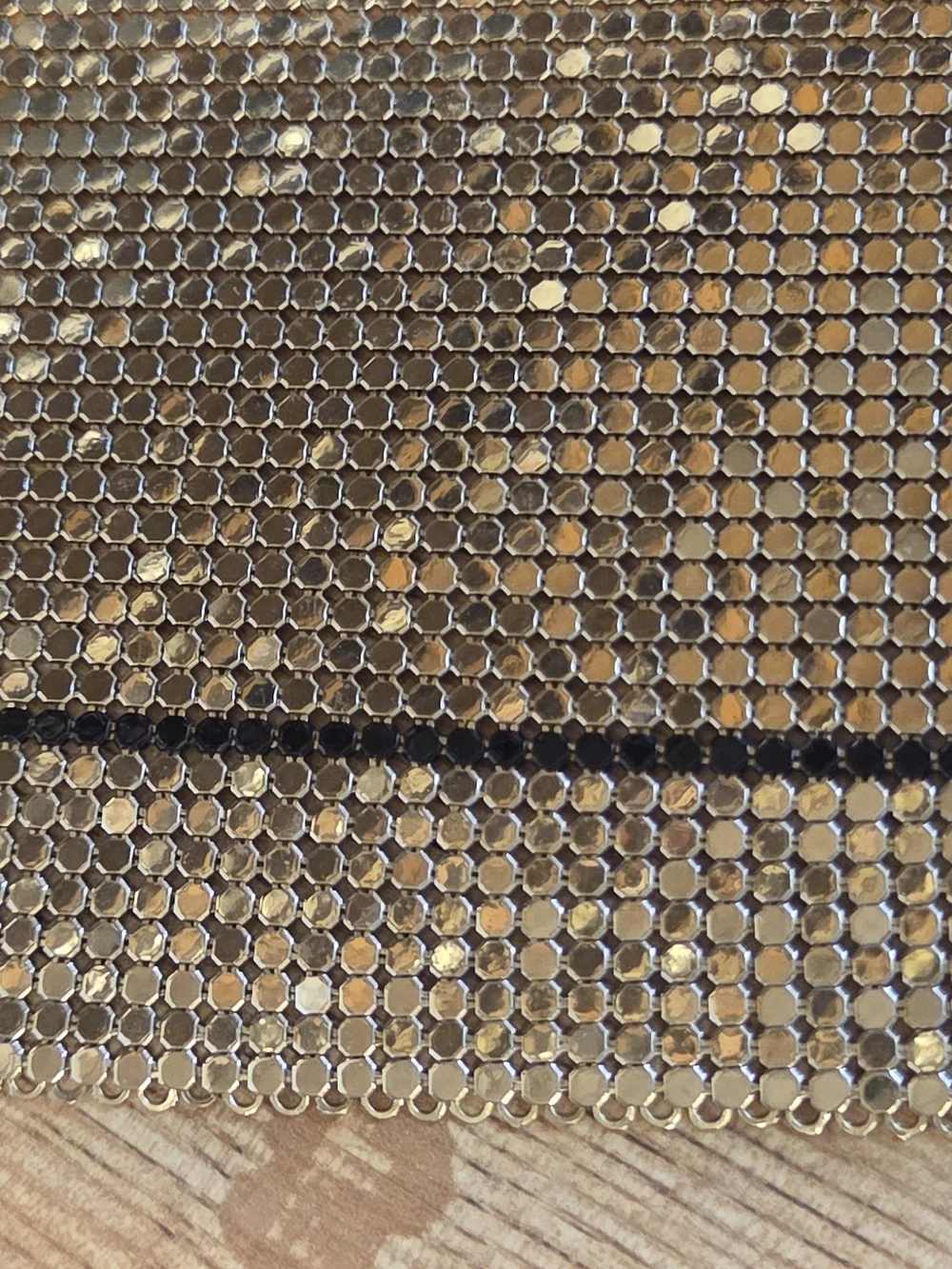 Whiting & Davis Gold Mesh Bib Necklace - Vintage Statement
